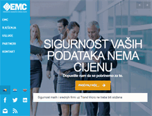 Tablet Screenshot of emc.ba